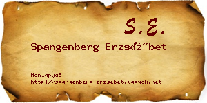 Spangenberg Erzsébet névjegykártya